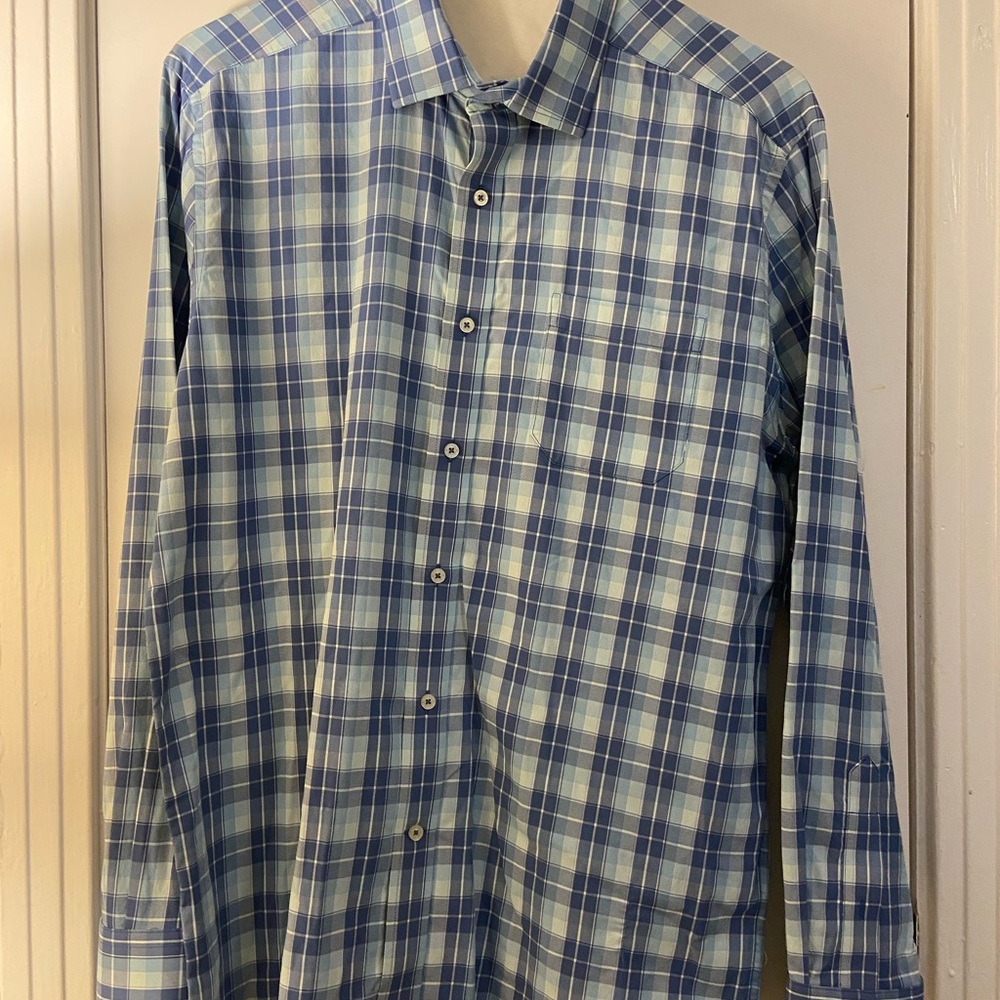 Southern Tide Blue Casual Button Down Shirt